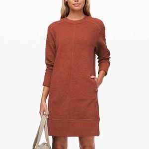 LULULEMON ON REPEAT DRESS RUST SIZE 8